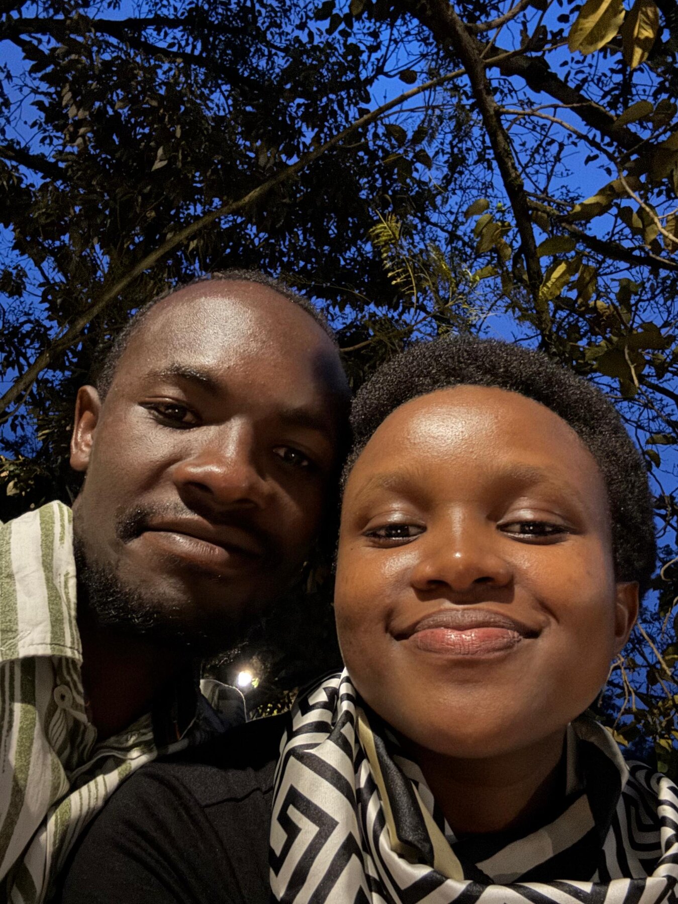 Louise and Aimable in an intimate evening portrait